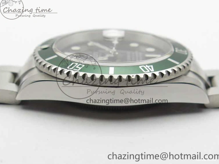 0512 Neat Submariner 16610 LV Green No Rehaut Engraving 904L Steel ARF1:1 Best Edition on SS Bracelet SH 2955